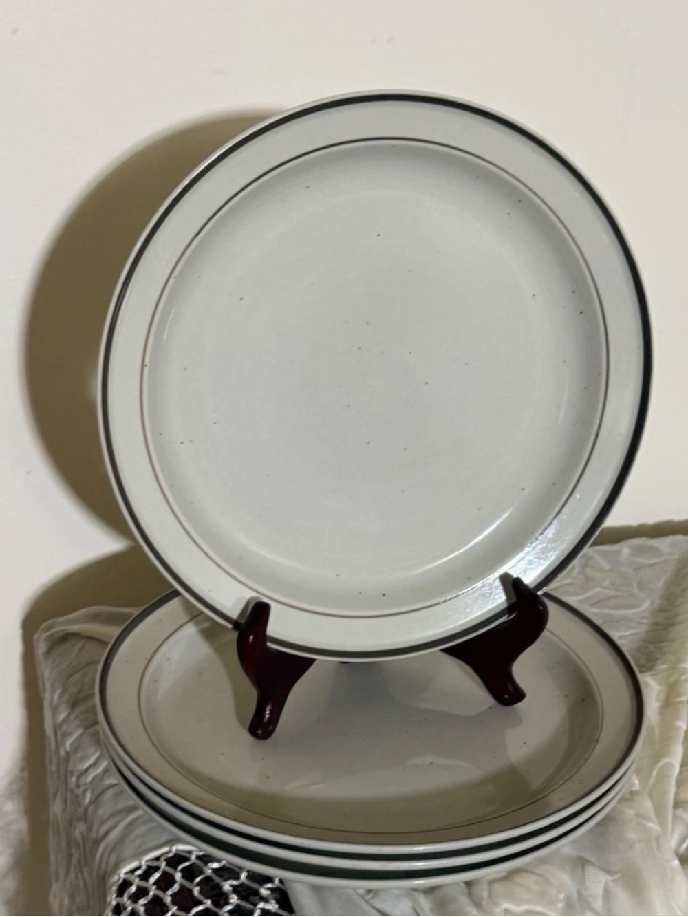 4 Country Casual Collection Krista Brown Plates Made in Japan 10.5” Plates